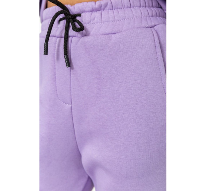 Спорт костюм женский на флисе, цвет сиреневый, 115R0493