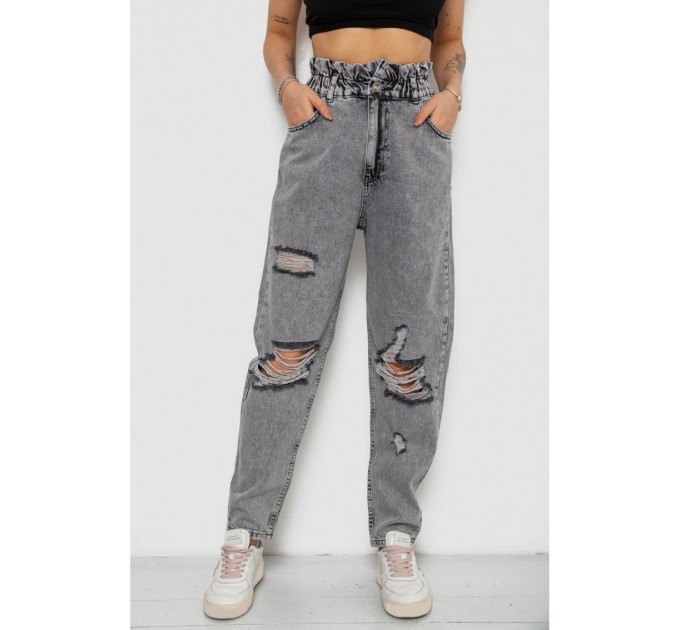 Джинси жіночі Mom-fit, колір сірий, 244R1573S20-LZ