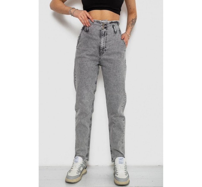 Джинси жіночі Mom-fit, колір сірий, 244R1640S20