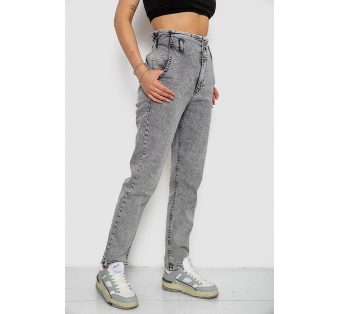 Джинси жіночі Mom-fit, колір сірий, 244R1640S20