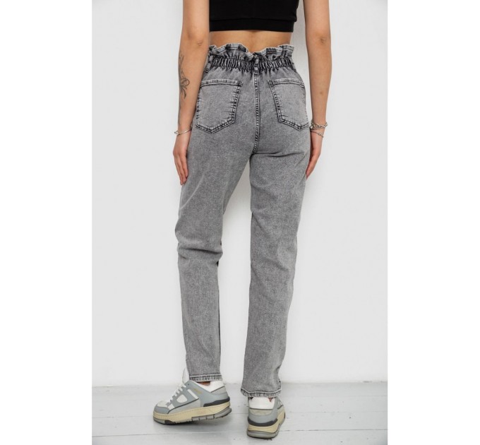 Джинси жіночі Mom-fit, колір сірий, 244R1640S20