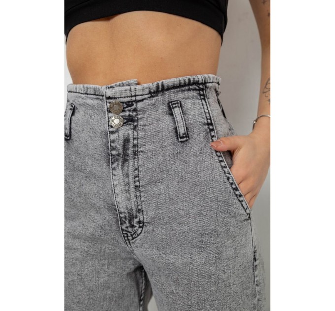 Джинси жіночі Mom-fit, колір сірий, 244R1640S20