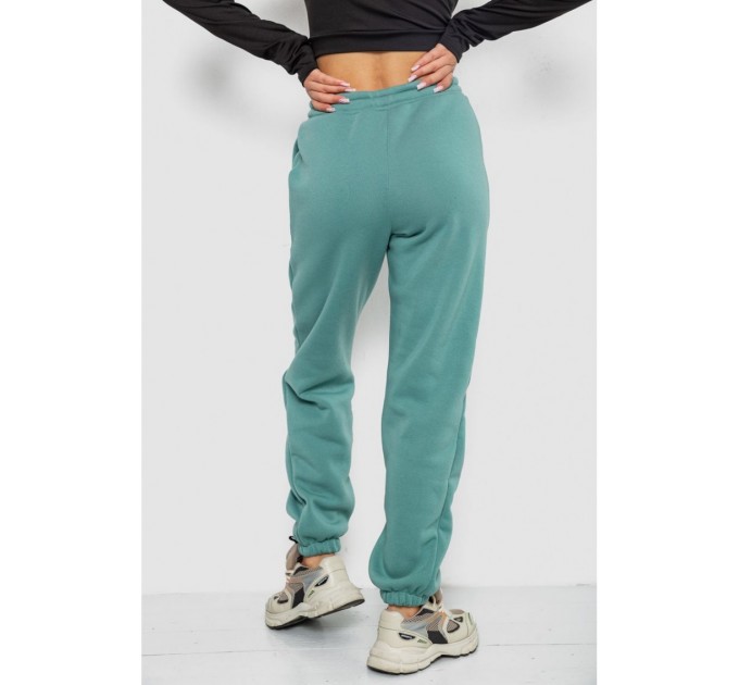 Спортивные брюки женские на флисе, цвет оливковый, 247R7556-1.