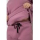 Спортивный женский костюм на флисе, цвет пудровый, 177R055