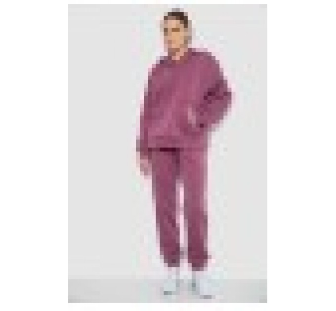 Спортивный женский костюм на флисе, цвет пудровый, 177R055