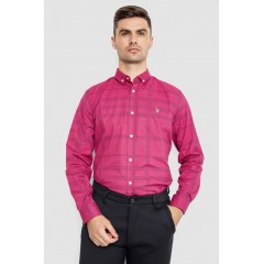 Сорочка чоловіча повсякденна, колір бордовий, 247R403