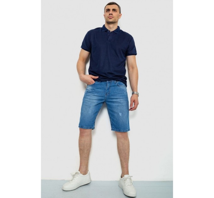 Шорти чоловічі джинсові, колір блакитний, 244RB001