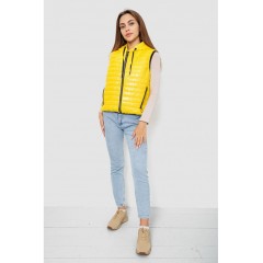 Жилетка жіноча дута, колір жовтий, 102R380