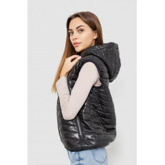 Жилетка женская дутая, цвет черный, 102R380-1.