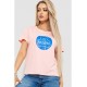 Женская футболка с принтом -уценка, цвет розовый, 221R3009-U-26