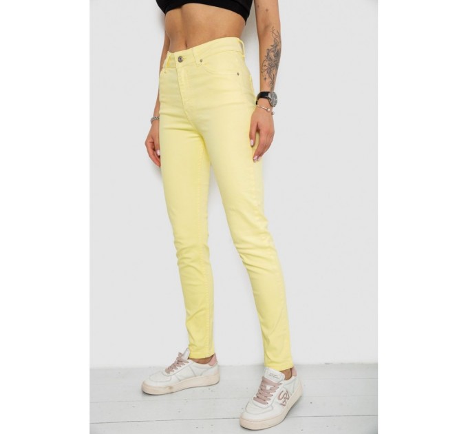 Джинсы женские Slim Fit, цвет желтый, 182R1489S19 оптом