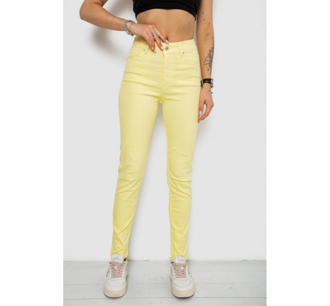 Джинсы женские Slim Fit, цвет желтый, 182R1489S19 оптом