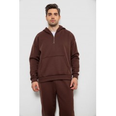 Спортивний костюм чоловічий на флісі, колір шоколадний, 238R030-1