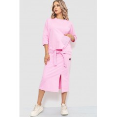 Костюм женский повседневный, цвет розовый, 115R0518.