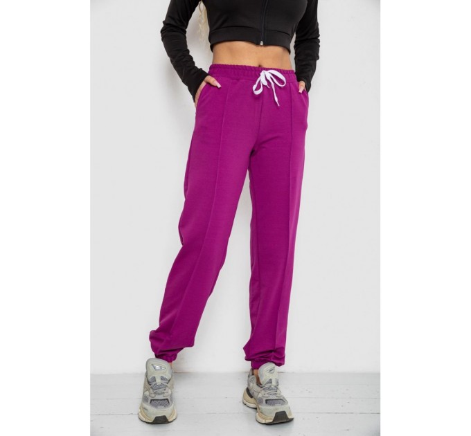 Спортивные брюки женские, цвет фуксия, 247R4670-1