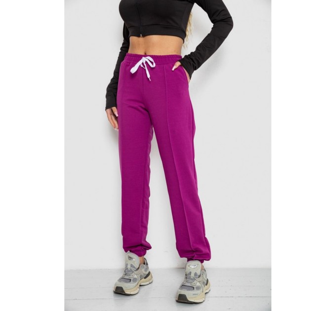 Спортивные брюки женские, цвет фуксия, 247R4670-1