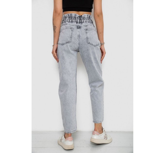 Джинси жіночі Mom-fit, колір сірий, 244R1601S20