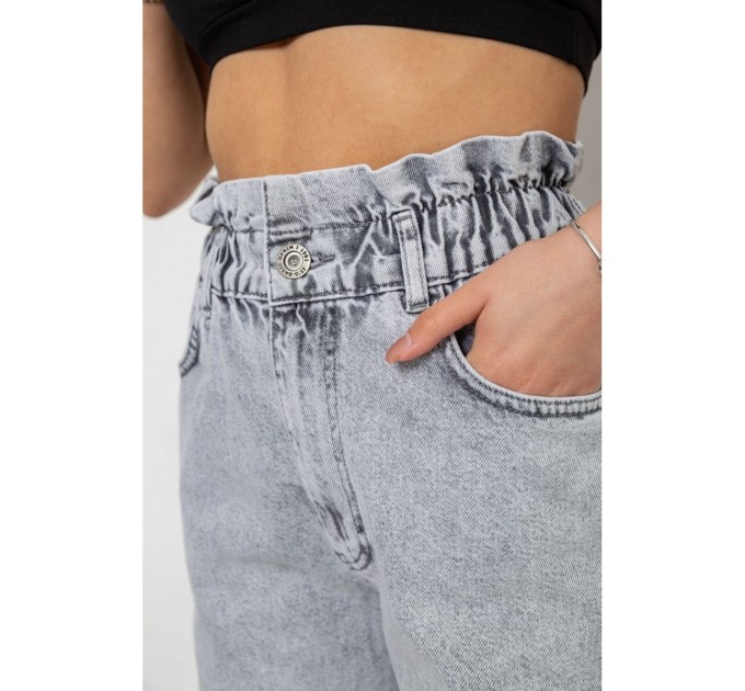 Джинси жіночі Mom-fit, колір сірий, 244R1601S20
