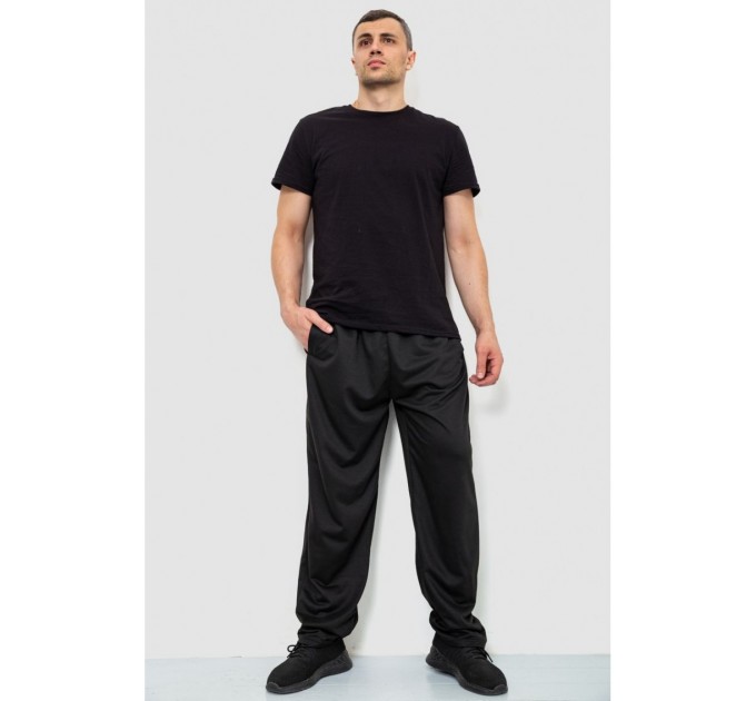 Спорт брюки мужские, цвет черный, 244R10018