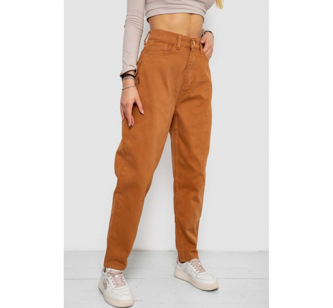 Джинсы женские MOM, цвет коричневый, 250R1120