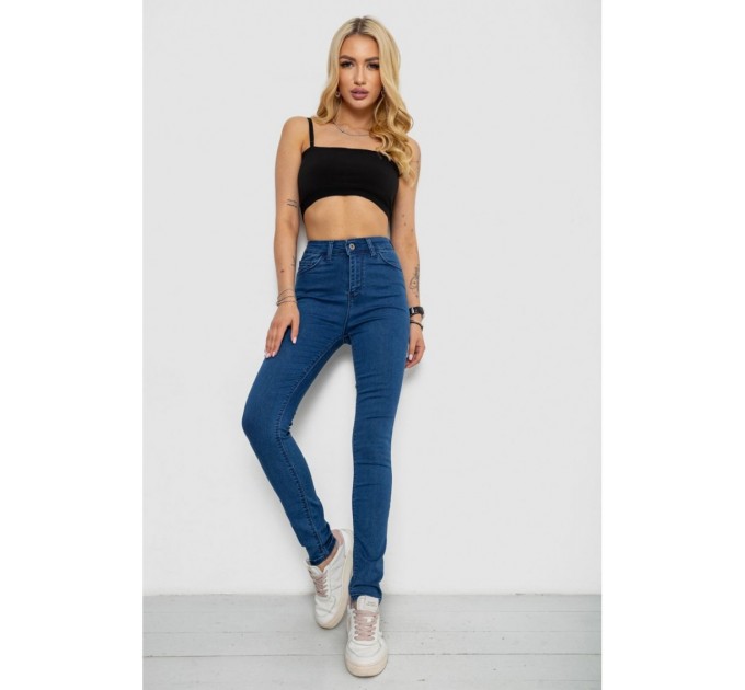 Джинси жіночі Skinny, колір синій, 182R3629