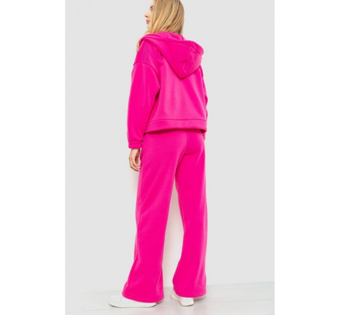Спорт костюм женский на флисе, цвет розовый, 102R402
