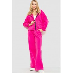 Спорт костюм женский на флисе, цвет розовый, 102R402