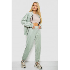 Спортивный костюм женский велюровый, цвет оливковый, 238R107.