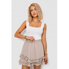 Спідниця однотонна коротка, колір жовтий, 102R5254