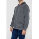 Кофта мужская на флисе с капюшоном, цвет серый, 244R2493.