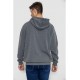Кофта мужская на флисе с капюшоном, цвет серый, 244R2493.