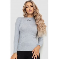Водолазка трикотажна жіноча, колір світло-сірий, 204R035-1