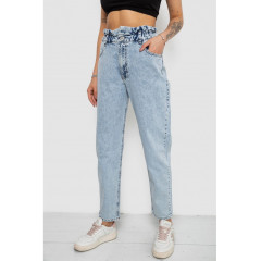 Джинсы женские Mom-fit, цвет голубой, 244R1601S20
