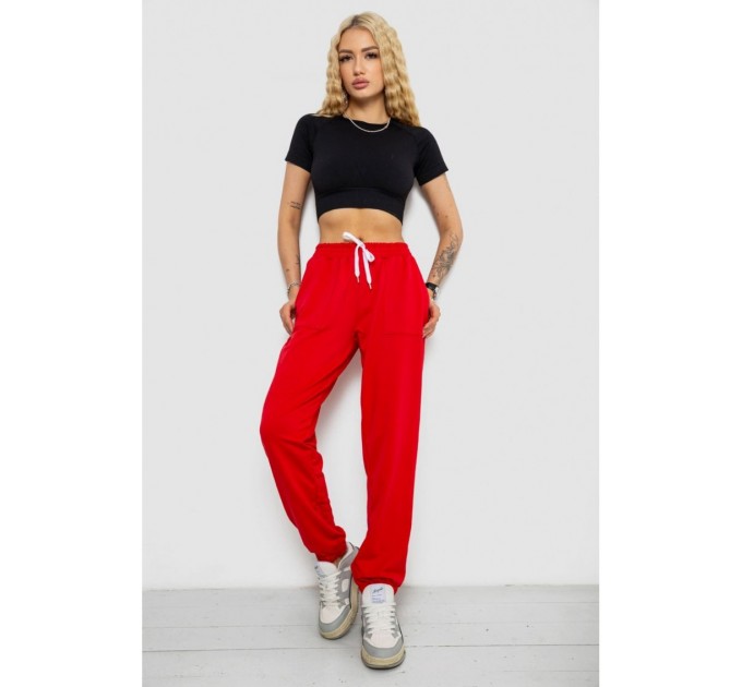 Спортивные брюки женские -уценка, цвет красный, 238R347-U-40