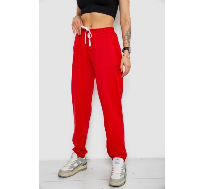 Спортивные брюки женские -уценка, цвет красный, 238R347-U-40