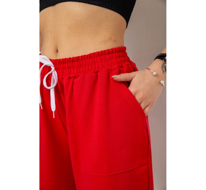 Спортивные брюки женские -уценка, цвет красный, 238R347-U-40