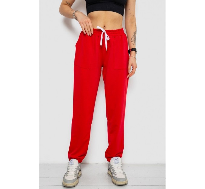 Спортивные брюки женские -уценка, цвет красный, 238R347-U-40