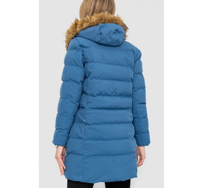 Куртка женская двухсторонняя, цвет сине-черный, 129R818-555 оптом