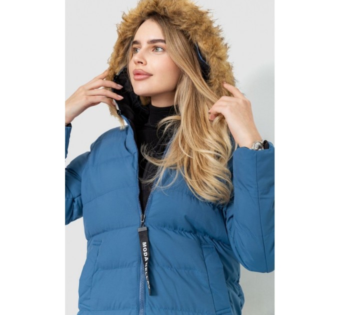 Куртка женская двухсторонняя, цвет сине-черный, 129R818-555 оптом