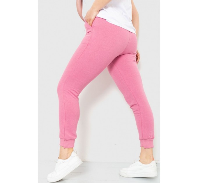 Спорт штаны женские демисезонные, цвет розовый, 226R027