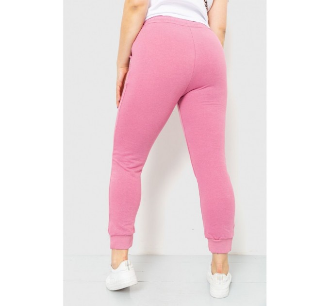 Спорт штаны женские демисезонные, цвет розовый, 226R027