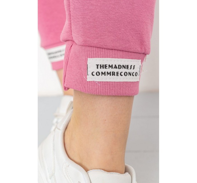Спорт штаны женские демисезонные, цвет розовый, 226R027