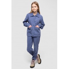 Костюм детский для девочек вельвет, цвет бежевый, 102R1524.
