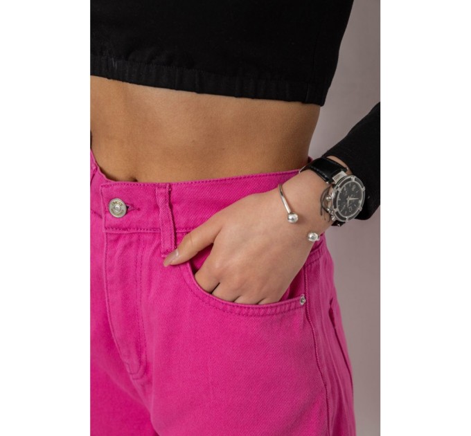 Джинсы женские MOM, цвет розовый, 250R1120