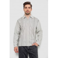 Кофта мужская на молнии в полоску -уценка, цвет светло-оливковый, 238R123-U