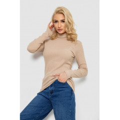 Гольф женский в рубчике, цвет бежевый, 238R505.