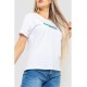 Женская футболка с принтом, цвет белый, 221R3008-1