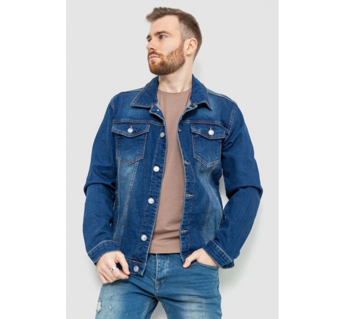 Джинсовая куртка мужская, цвет синий, 157R4598 оптом
