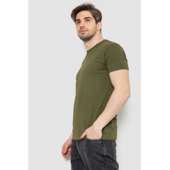 Футболка мужская однотонная базовая, цвет хаки, 244R2404