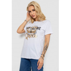 Женская футболка, цвет белый, 244R4612